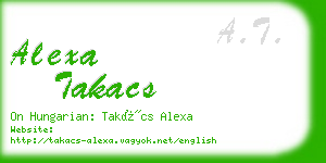 alexa takacs business card